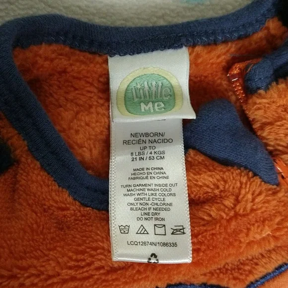 7 Items Little Me & More Fox Baby Themed, Blanket and Towel, Clothing Set - Picture 10 of 16